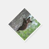 Boom van bruin Beer Servet (Hoek)