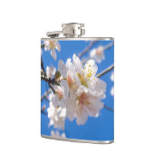 Boom van de aangepaste monogram bloemen heupfles (Links)