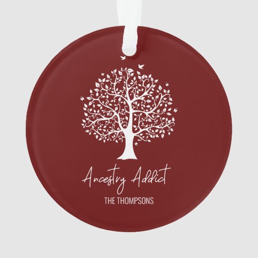 Boom van de anekameradviseur ornament (achterkant)