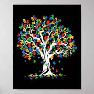 Boom van de Autisme Bewustmafbeelding Maand Funny  Poster