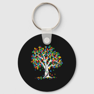 Boom van de Autisme Bewustmafbeelding Maand Funny Sleutelhanger
