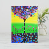 Boom van de bast Mitzvah Kaart (Staand voorkant)