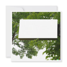 Boom van de blanco-briefkaart voor leven aanpasbaa