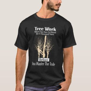 Boom van de boomklimmer van de boomklimboom t-shirt