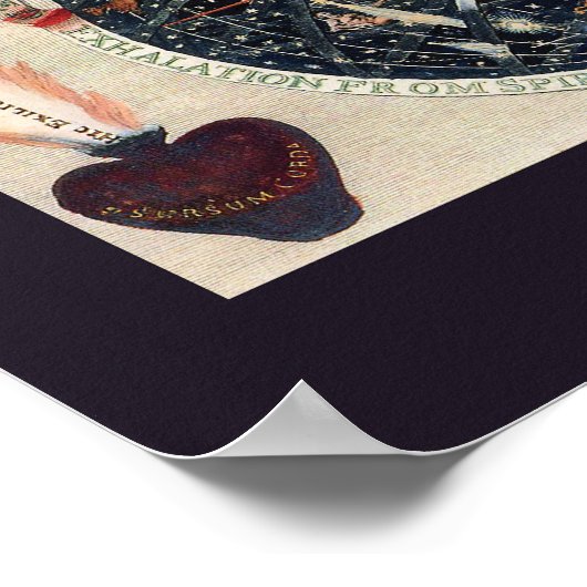 "Boom van de Cosmos" Jacob Böhme Poster (Hoek)