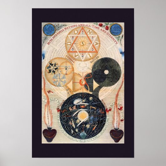 "Boom van de Cosmos" Jacob Böhme Poster (Voorkant)