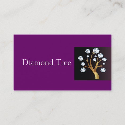 Boom van de diamanten Visitekaartje Logo (Voorkant)