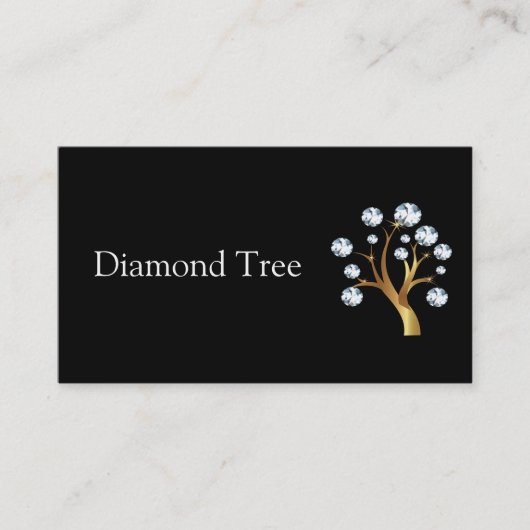 Boom van de diamanten Visitekaartje Logo (Voorkant)