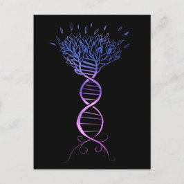 Boom van de DNA-strengen van het leven Feestdagenkaart