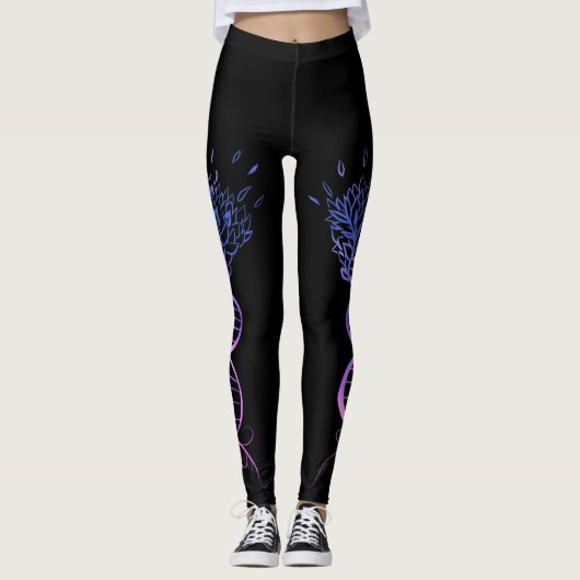 Boom van de DNA-strengen van het leven Leggings (Voorkant)