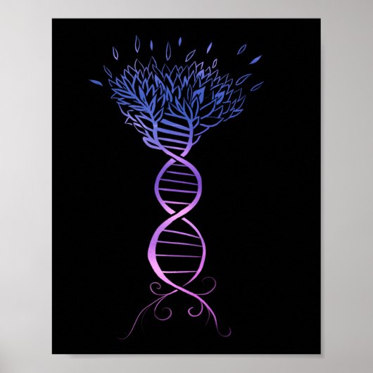 Boom van de DNA-strengen van het leven Poster (Voorkant)