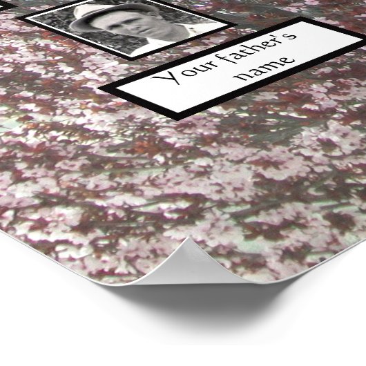 Boom van de drie-generatiefotoserie van Plum Bloss Poster (Hoek)
