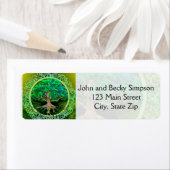 Boom van de gezondheid en voorspoed van het leven etiket (Insitu)