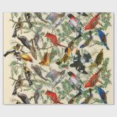 "Boom van de Grosbeak" (vogels) Cadeaupapier (Vlak)