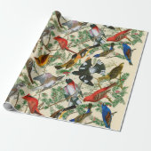 "Boom van de Grosbeak" (vogels) Cadeaupapier (Uitgerold)