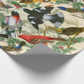 "Boom van de Grosbeak" (vogels) Cadeaupapier (Hoek)