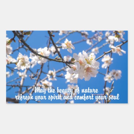 Boom van de inspirerend stickers van de bloemen (Voorkant)