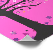 Boom van de joodse Baby Naming Birth Certificate Poster (Hoek)