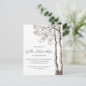 Boom van de joodse sympathiekaarten RSVP kaartje (Staand voorkant)