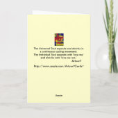 Boom van de Kaart van de Dag van de as de (Achterkant)