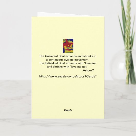 Boom van de Kaart van de Dag van de as de (Achterkant)