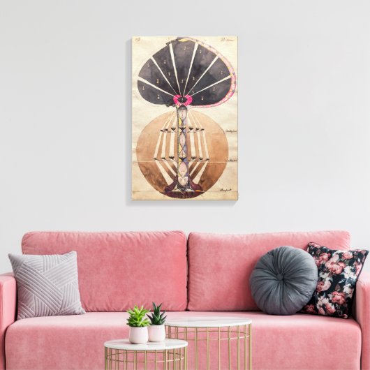 Boom van de kennis 3 | Hilma af Klint | Canvas Afdruk (Insitu (Woonkamer))