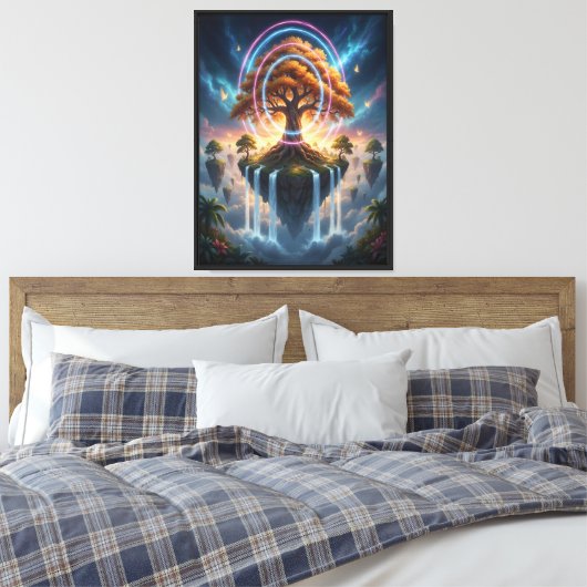 Boom van de Kosmos Canvas Afdruk (Insitu (Slaapkamer))