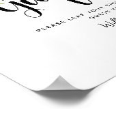 Boom van de lente van de groenerige bruiloft SIGN Poster (Hoek)