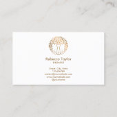 Boom van de levenscoach Therapist Psychiatrist Bus Visitekaartje (Achterkant)