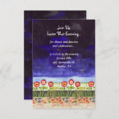 Boom van de levensduif Bar Bat Mitzvah-ontvangstka Informatiekaartje (Voorkant / Achterkant)