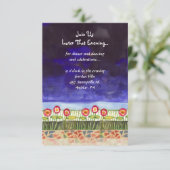 Boom van de levensduif Bar Bat Mitzvah-ontvangstka Informatiekaartje (Staand voorkant)