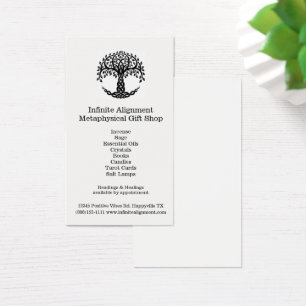 Boom van de levensstijl Verticale Spirituele Gift  Visitekaartje