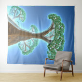 Boom van de lichte afstamming wandkleed (In Situ (horizontaal))