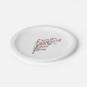 Boom van de Liefde en Harmonie Papieren Bordje (Gekanteld)