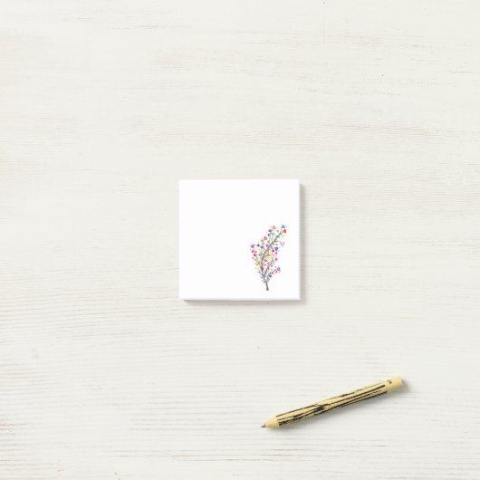 Boom van de Liefde en Harmonie Post-it® Notes (Op bureau)