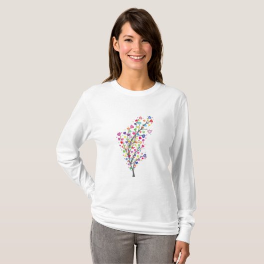 Boom van de Liefde en Harmonie T-shirt (Voorkant volledig)