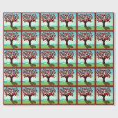 Boom van de liefde - tree of love cadeaupapier (Vlak)