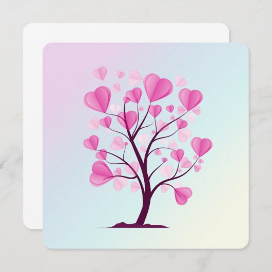 Boom van de liefdesboom van de Waterverf van het k (Voorkant / Achterkant)