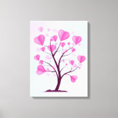 Boom van de liefdesboom van de Waterverf van het k Canvas Afdruk (Voorkant)