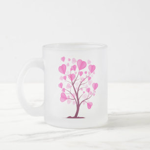 Boom van de liefdesboom van de Waterverf van het k Matglas Koffiemok
