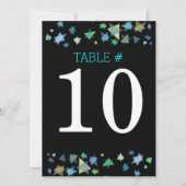 Boom van de Life Bat Mitzvah Table Number Kaart (Achterkant)