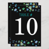 Boom van de Life Bat Mitzvah Table Number Kaart (Voorkant / Achterkant)
