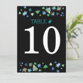 Boom van de Life Bat Mitzvah Table Number Kaart (Staand voorkant)