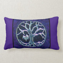 Boom van de Life Travel Pillow in Blue en Paars Kussen