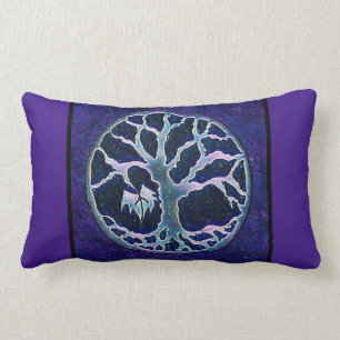Boom van de Life Travel Pillow in Blue en Paars Kussen