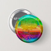 Boom van de Mirakelen van het Leven Ronde Button 5,7 Cm (Voorkant /achterkant)