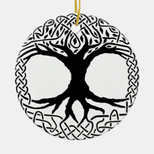 Boom van de mythologie Life Yggdrasil Norse wicca Keramisch Ornament