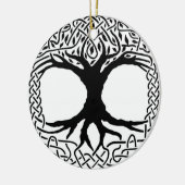 Boom van de mythologie Life Yggdrasil Norse wicca Keramisch Ornament (Links)