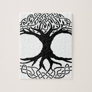 Boom van de mythologie Life Yggdrasil Norse wicca Legpuzzel