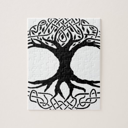 Boom van de mythologie Life Yggdrasil Norse wicca Legpuzzel (Verticaal)